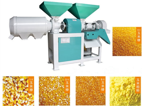 corn grits and flour milling machine